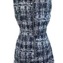 Pim + Larkin  Metallic Tweed Mini Sheath Dress Sleeveless Gray Black Size Medium Photo 1