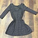 One Clothing  Los Angeles Stripe Shift Dress With Criss Cross Detail Photo 4