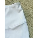 Good American  Bike Short White High Waisted Athleisure Athletic Shorts Size 2 Photo 5