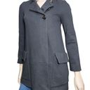 Diane Von Furstenberg  DVF Women’s 0 Dark Gray Cotton Wool Button Up Coat Jacket Photo 2