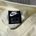 Nike  Solid Cream Long Sleeve Cropped Oversized Pullover Sweatshirt Size M NWT Photo 4