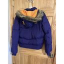 Reebok Minnesota Vikings  Puffer Jacket NFL Team Apparel Faux Fur Hood Size Large Photo 5