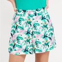 The Loft NWT Fluid Pull On Shorts in Botanical Photo 0