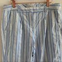 Tommy Hilfiger  Dana Fit Blue and White Crop Striped Pants 10 Photo 3