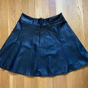 Socialite Black Leather Skirt Photo 0