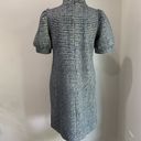 Loft  Black and Blue Boucle Tweed Short Sleeve Shift Dress Size M Photo 1