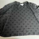 Elle  open front cardigan polka dots gray black size XL Photo 3