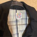 Roxy  trench coat black size medium hooded jacket Photo 1