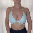 Abercrombie & Fitch  Wrap Around Bikini Top - Light Turquoise - M Photo 0