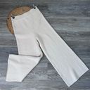 Sincerely Jules cream textured wide leg knit pants Size M Photo 0