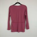 Zyia  Active | Pink Textured Long Sleeve Workout Shirt Size Medium Photo 3