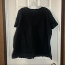 White Stag  Black V Neck Short Sleeve Top size 2X Photo 6