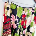 Talbots 100% silk retro floral pleated skirt size 12 EUC Photo 4