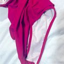 Cabana Del Sol Cabana Beach One-Piece Swim Ruched Flattering Fuscia Pink Summer Vacay Pool Sz L Photo 3