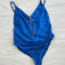 No Boundaries  Juniors Large 11-13 Rib Zip Front One Piece Swimsuit Photo 0