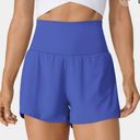 Halara NWT  Aster Blue Super High Waisted Hidden Pocket Yoga Shorts 2.5" -M   Brand new, size medium. Photo 1