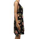 The Moon Vintage Pineapple Silk Black Hawaiian Floral Zip Sleeveless Dress Medium Photo 1