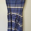 The North Face  Casual Knee-length Dress Cotton Modal Blue White Stripes Size XS Photo 3