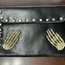 Source Unknown Black Skeleton Hands Crossbody Envelope Purse Photo 0