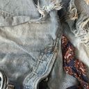 Free People Distressed Denim Shorts Photo 4