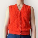 Givenchy 1970s  Orange Sweater Vest Size S Photo 2