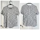 Lululemon  Long Distance short sleeve tiger space dye black and white top Photo 1