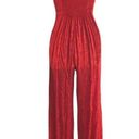 Nordstrom NWT  NSR Red Patterned Jumpsuit Photo 4