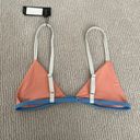 Tavik swim Tavik Orange Zeppelin Colorblock Triangle Bikini Top Photo 3