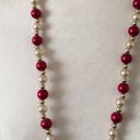 RARE HOUSE OF BLUES SACRED HEART MARDI GRAS BEAD NECKLACE NEW ORLEANS Red Photo 2