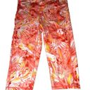 Ideology  orange tropical design capris work out pants. New Photo 3