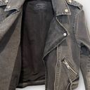 ALLSAINTS  Balfern Denim Biker Jacket Size US/2 Photo 6