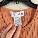 Sag Harbor  Vintage Ribbed Orange Sleeveless Tank Top Blouse Medium Spring Photo 1