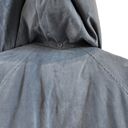 London Fog  Dusty Blue Puffer Coat Anorak Jacket Removable Hood Zip Up Size Large Photo 4