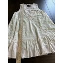 Oddi  Size L Ivory Mint Ruffle Lace Love shack Swing Dress Layered Ruffle Hem Photo 3