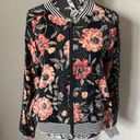 Saltwater Luxe  Floral jacket bomber lined boho women’s medium Photo 5