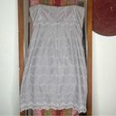 J.Crew  Strapless Eyelet Cotton Dress with Scalloped Hem size 4 Photo 5