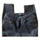 3x1  Slim Stylish Distressed Mid Rise Black Jeans, Distressed Black Color, 25 Photo 8