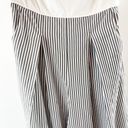 Dress Day One Shoulder Asymmetrical Wide Leg Striped Jumpsuit Black White Medium Photo 15