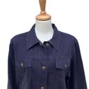 Krass&co Lauren Jeans  Ralph Lauren Jacket Navy Cotton Denim Button Down Womens 2XL Photo 5