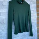 Lacausa  green rib tutleneck sweater size medium Photo 2