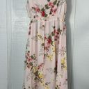 Isabel Maternity  Pink Floral Maxi Dress Size Medium EUC Photo 6