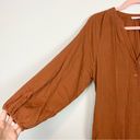 Lush Clothing Lush Orange Gauzy Cotton Oversized Midi Shirt Dress Size Small Photo 10