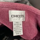 Chico's CHICO’S Pink Leather Suede Jacket Size 1 Chico’s (Medium) Photo 4