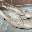 Salvatore Ferragamo  Nude Kitten Heel Shoes size 8 1/2 Photo 0