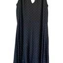 Loft  V-Neck Midi Sleeveless Polka Dot Dress Photo 10