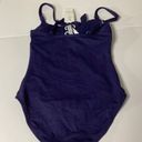 Tommy Bahama New.  navy lace front swimsuit. Photo 10