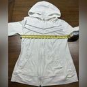 New York Laundry N.Y.L.  Womens White Hooded Full Zip Sweatshirt Size M Photo 2