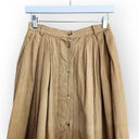 American Vintage Vintage Outback Red Tan Corduroy Button Down High Waisted Midi Skirt 24 Photo 1