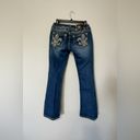 Miss Me  Signature Boot Cut Jeans Size 28 Embellished Pockets Detail on Back Photo 4