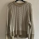 Faithfull the Brand  Teale Chunky Cable Knit Sweater in Mocha Stripe Small Photo 1